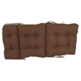 thumbnail image 2 of 22-inch by 45-inch Solid Microsuede Tufted Chair Cushion Brown-Color, 2 of 2
