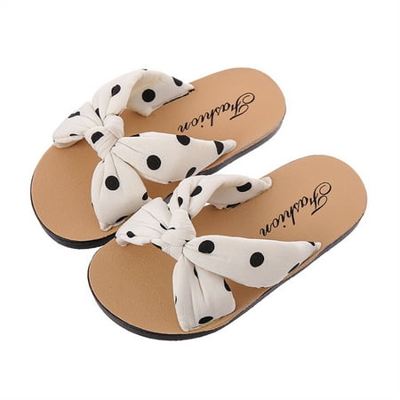 

Kupretty Kids Girls Slippers Soft Sole Bohemian Toddler Princess Slide Sandals