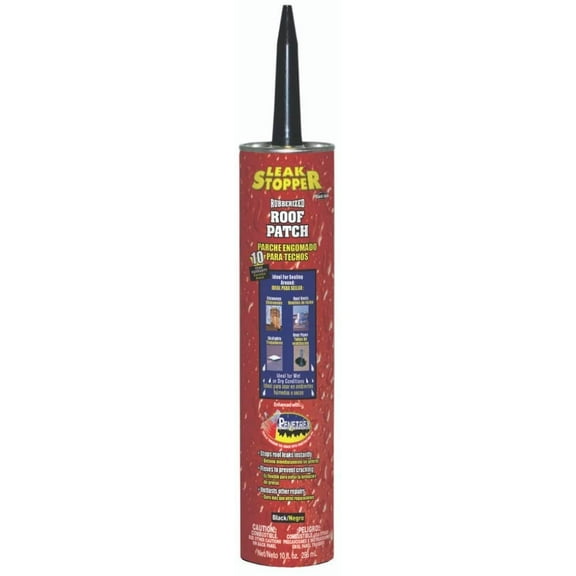 Gardner Rubberized Black Roof Patch Industrial Sealant, 10.1 oz
