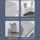 thumbnail image 3 of Advancent Banquito para baño con ángulo elevado de confort, solución de almacenamiento superpuesta, taburete pequeño para baño Almacenamiento y organización del hogar azul, 3 of 5