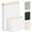White, variant on Grey Toilet Paper Storage Chest with Lid, Holds Up to 24 Regular Rolls or 18 Mega Rolls