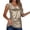 Khaki, variant on Bovxnpu Tank Top Sleeveless Glittery Party Top Shiny Multi Color Casual Party Fashion Tank Top Summer Tops (Women's or Women's Plus)
