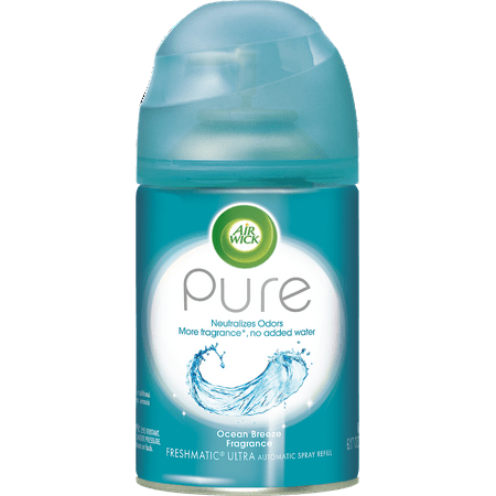 Air Wick Pure Freshmatic Refill Automatic Spray, Ocean Breeze, 6.17oz, Air (Best Air Freshener For Smoke)