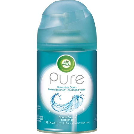 Air Wick Pure Freshmatic Refill Automatic Spray, Ocean Breeze, 6.17oz, Air (Best Air Freshener For Smoke)