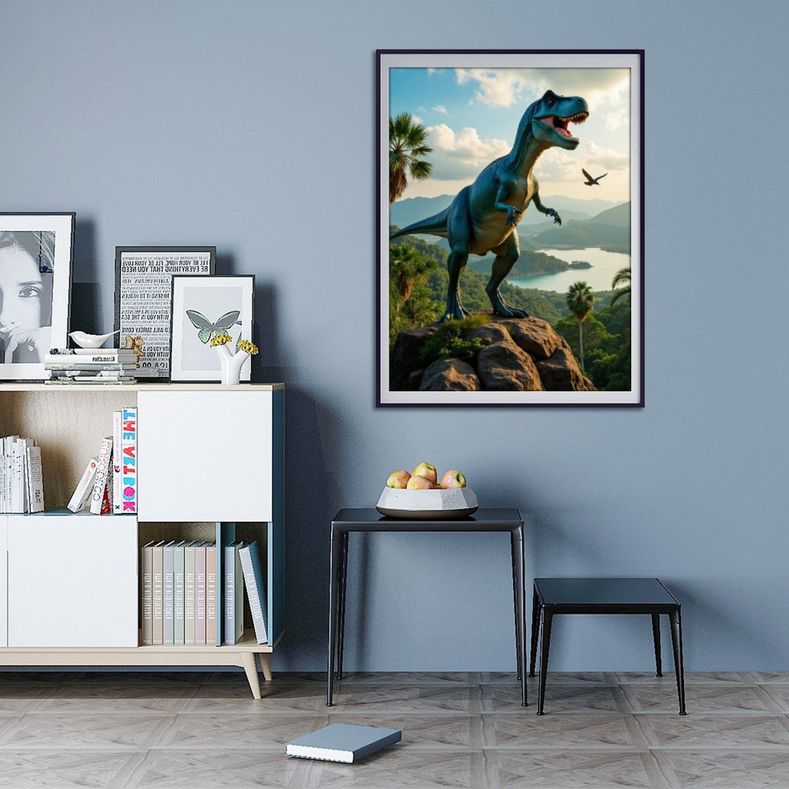 Diamond Art Kits for Adults - 5d Dinosaur Scenic Landscape Lake Skies Diamond Painting for Adults, Diamond Art for Adults Beginners, Diamond Painting Kits for Adults for Home Wall Decor
