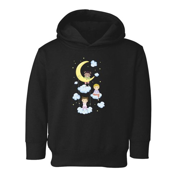 Kids On Clouds With Moon Hoodie Toddler -Image by Shutterstock, 4 Toddler