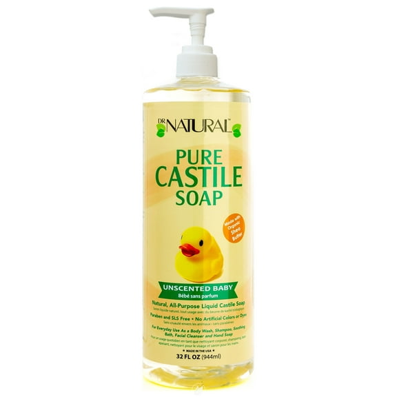 Dr. Natural Castile Liq Soap Uns Baby 32 Fz