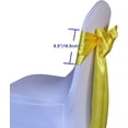 thumbnail image 6 of Satin Chair Sashes Ties - 12 pcs Wedding Banquet Party Event Decoration Chair Bows, 6 of 9