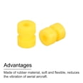 thumbnail image 4 of Uxcell 12Pack RC Anti Vibration Rubber Balls for F4 Flight Controller M2x5.6mm Yellow, 4 of 6