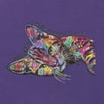 thumbnail image 2 of Tired Sleeping Cat | I Wish I Was My Cat Funny Colorful Kitty | Dean Russo Art Animal Lover Womens Slim Fit Junior Tee, Purple Rush, Small, 2 of 6