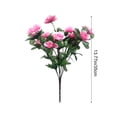 thumbnail image 3 of Artificial Flowers for Outdoors, 13.77" Fake Azalea Flower Outside, Faux Rhododendron Flowers UV Resistant No Fade Spring Floral for Home Porch Patio Garden Balcony Walkway Wedding Party Decor, 3 of 6