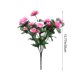 thumbnail image 2 of Real Sentir Flores Artificial Azalea Ramo Rosa Caliente 13.78In, Ornamentos Rojos Oscuros, Simulación Verde para Arreglo de Decoración Del Jardín Del Hogar, 2 of 6