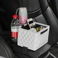 thumbnail image 5 of WZXPWT Car Armrest Box, Multifunctional Leather Car Storage Box with Foldable Cup Holders, Universal Auto Organizer for RVs, Jeeps, Golf Carts, Practical Gift for Family and Friends, 5 of 5