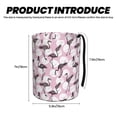 thumbnail image 3 of Honeii Pineapple Flamingo Print Waterproof Car Trash Can,Waterproof Portable Collapsible Trash Can,Garbage Container fits Most Cars,SUVs,and Trucks, 3 of 7