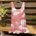 thumbnail image 2 of UPPADA Camisoles d'Été pour Femmes à Col Rond Coupe Ample T-Shirts Décontractés Mode Sans Manches Vêtements de Plage Ourlet Fluide Chandails à Enfiler Hauts Plage Boho Vêtements pour Femmes Liquidation Rose,m, 2 of 5