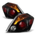 thumbnail image 3 of AKKON - Fits 2007-2009 Altima 4Door Sedan Model Halogen Black Smoked Headlights + Black Tail Brake Lamp Combo Pair Left+Right, 3 of 7