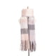 thumbnail image 2 of Mujeres Winter Winter Bufanda Larga Wrap Shawl Plaid Knit Bufanda Cape Light Pink 2 Sunnimix Bufanda de tela escocesa de invierno, 2 of 8