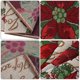 thumbnail image 2 of Camino de mesa navideño de 72 pulgadas de largo, lino de arpillera, tema navideño, café rojo, fiesta de comedor al aire libre JM, 2 of 5