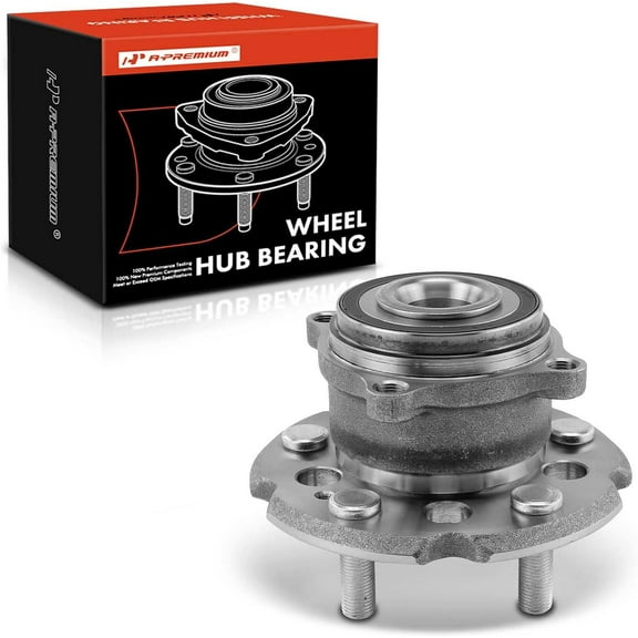 A-Premium Rear Wheel Bearing and Hub Assembly Compatible with Honda Pilot 2009-2015 w/5-Lug, FWD Replace# 42200SZBA01