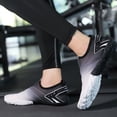 thumbnail image 2 of NOKIO Men's Bar𝖾𝖿oot Shoes Breathable Non-S𝗅ip Athlet𝗂c Shoes Wide Toe Hiking Water Footwear Breathable Outdoor Sport Shoes Quick-Drying S𝗅ip On Swim Shoes for Kayaking Boating, 2 of 5