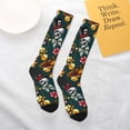 thumbnail image 5 of JUNZAN Fun Novelty Knee Warmer High Socks Vintage Casino Chips Design, 5 of 6