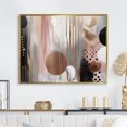 thumbnail image 1 of Designart Abstract Gold framed wall art, Captivating Circle in Rose Gold I , Abstract Modern Shapes Transitional Large framed wall art decor, Pink Modern Gold framed wall art, 40x30 inches Gold Frame, 1 of 5