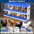 thumbnail image 3 of EuKer 10-Holes Chicken Nesting Box, Heavy-Duty Metal Laying Boxes for Backyard, Farms, Chicken Coop, Blue, 3 of 7