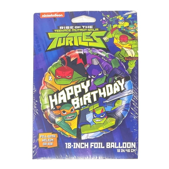 Teenage Mutant Ninja Turtles Birthday 18in. Foil Helium or Air Balloon Party Decoration