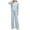Light Blue, variant on Women Knit Sweatsuit Turtleneck Sweater Tops and Wide Leg Pant 2 Piece Outfits Tracksuit Loungewear Sets Two Piece Running Suit Set S-157 Beige One Size