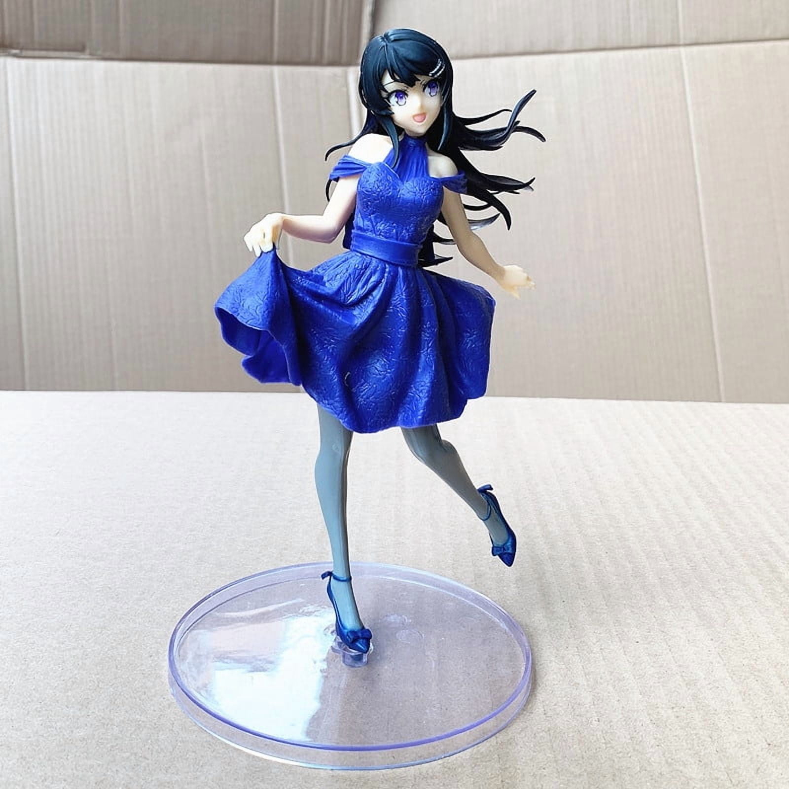 New Sakurajima Mai (Dress Ver) Character Anime Model Statue Action Figures Desktop Ornament Popular Decorations Fan Souvenirs Creative Gift Collectable