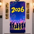 thumbnail image 6 of Steadline 2026 New Year Happy Door Curtain 180x90cm Multi-Color Holiday Fabric Decoration Spring Festival Door Cover Christmas Home Decor Party Background Decoration, 6 of 7
