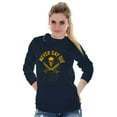 thumbnail image 3 of Never Say Die Pirate Skull Sword Plus Size Long Sleeve Graphic Tee Shirt Brisco Brands 2X, 3 of 5
