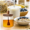 thumbnail image 3 of Honey Jar with Wood Dipper and Lid, 400ml Sealing Borosilicate Glass Honey Pot, Dust Moisture Proof Pot for and Syrup, 3 of 5