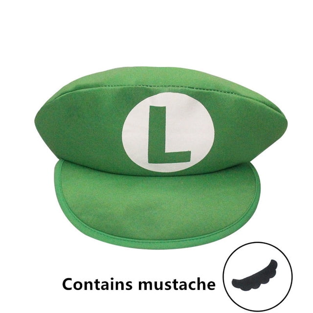 Super Mario Bros Octagonal Sombrero Luigi Beanies Gorras Juego Anime Cosplay Party Props