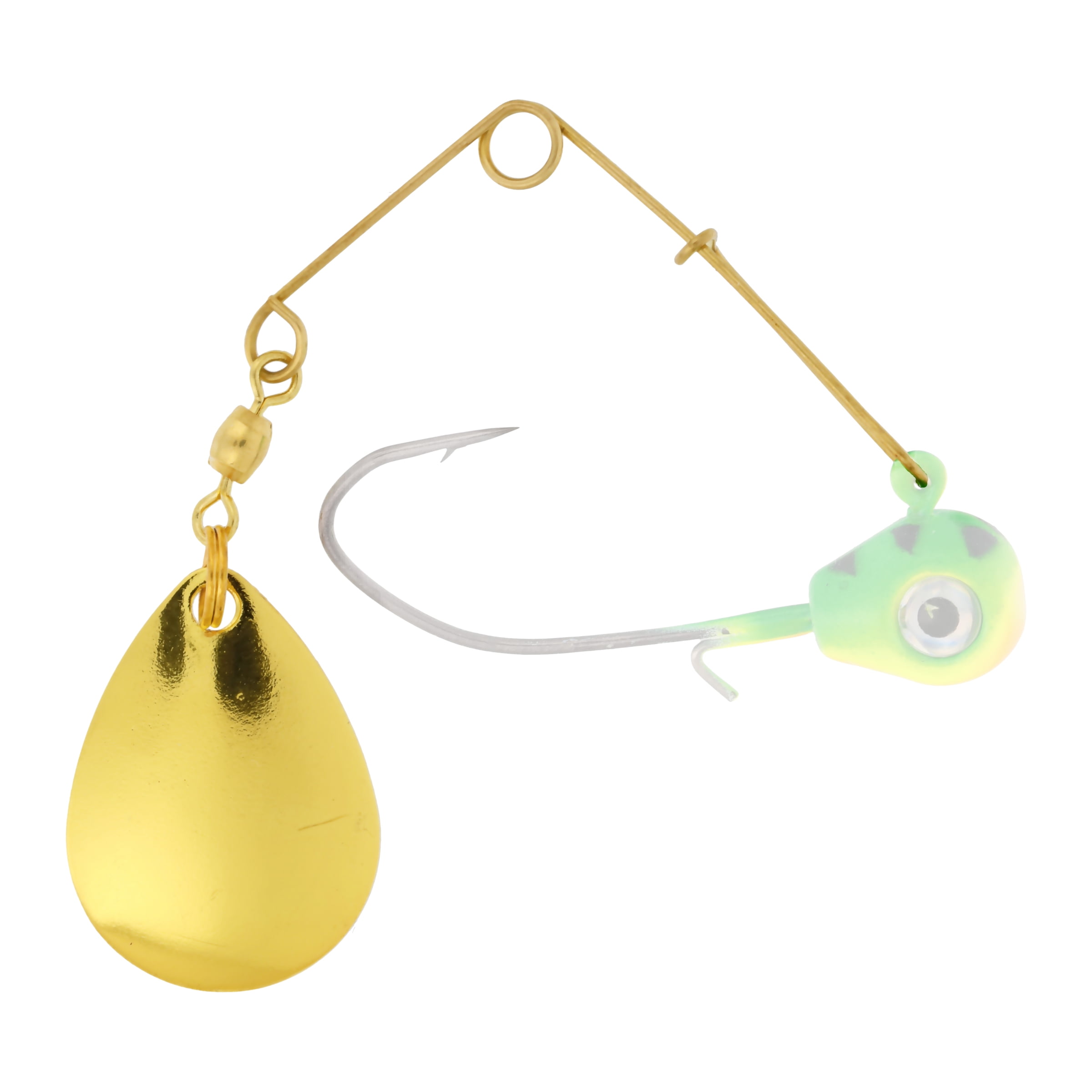 Eagle Claw Fishing Jig Panfish Spinner Arm, Gold, Size 0, 2 Count