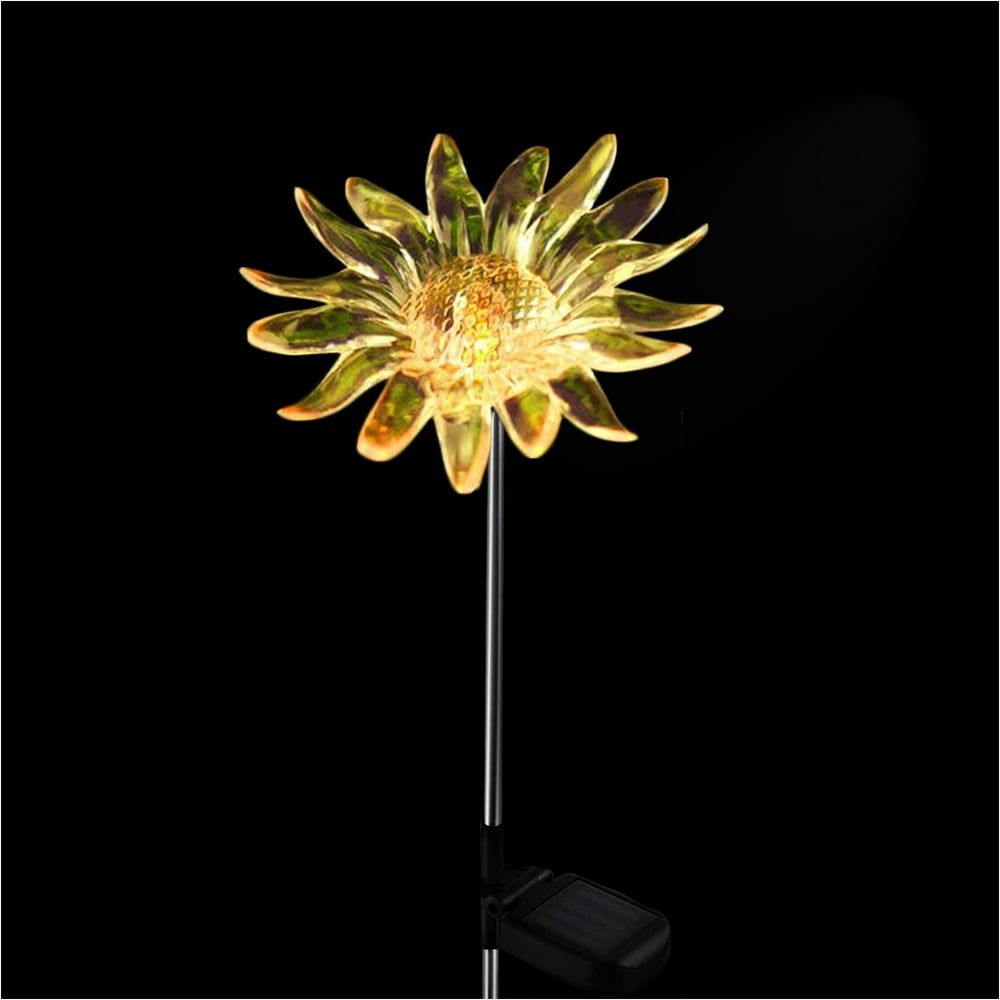 Outdoor Solar Garden Stake Light Color Changing Decorative LED Stake Lamp Inground