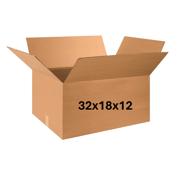 32x18x12 (200 lb strength) | SINGLE CARDBOARD BOX