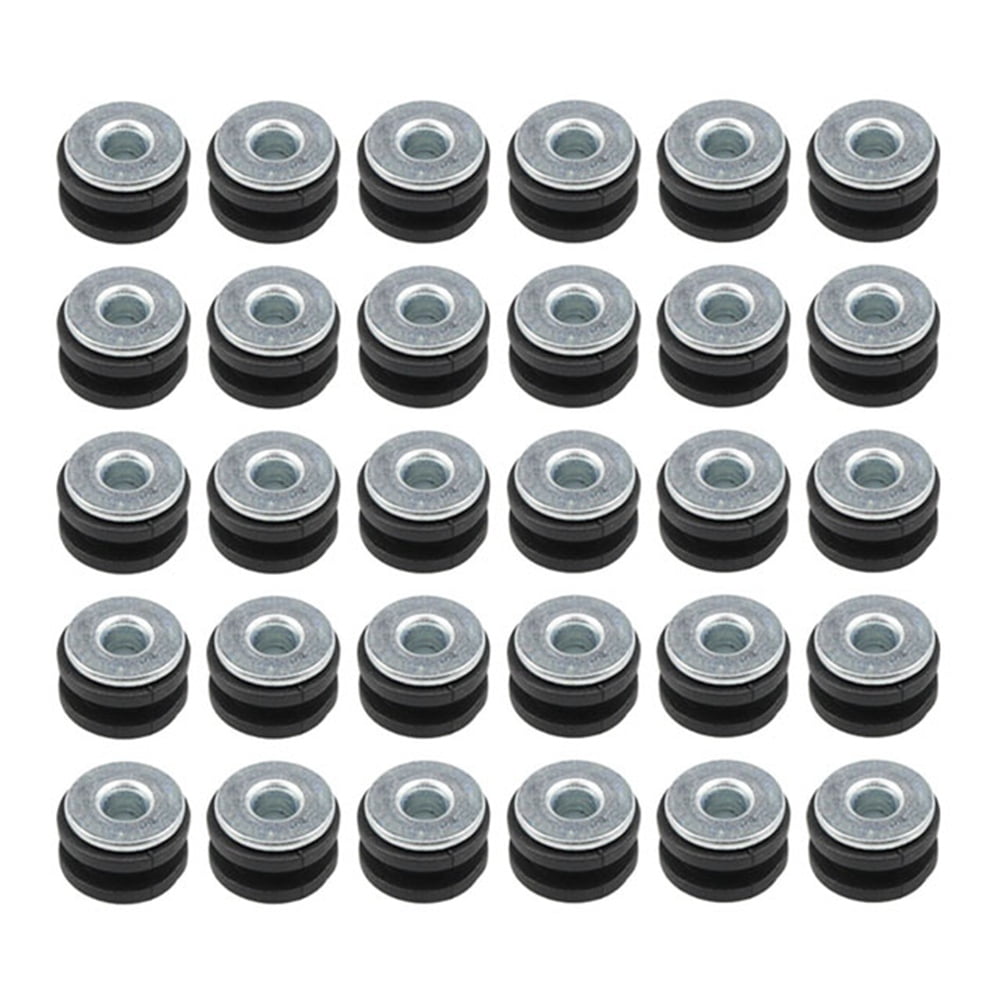 30Pcs Motorcycle Rubber Grommets Bolts for Fairing Rubber Grommets Kit Washer Assortment