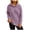 Purple, variant on Women's Knitting Hooded Sweater Casual Long Sleeve Drawstring Loose Blouse Comfy Solid Color Pullover Tops