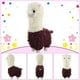 thumbnail image 4 of 2 Piezas de 11 Pulgadas de Llama de Peluche XCF Alpaca para Muñecas Niñas Regalo Bebé (Púrpura, Rosa), 4 of 4