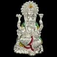 thumbnail image 5 of 999 Pure Silver Ganesh / Ganpathi idol / Statue / Murti (Figurine #28), 5 of 6