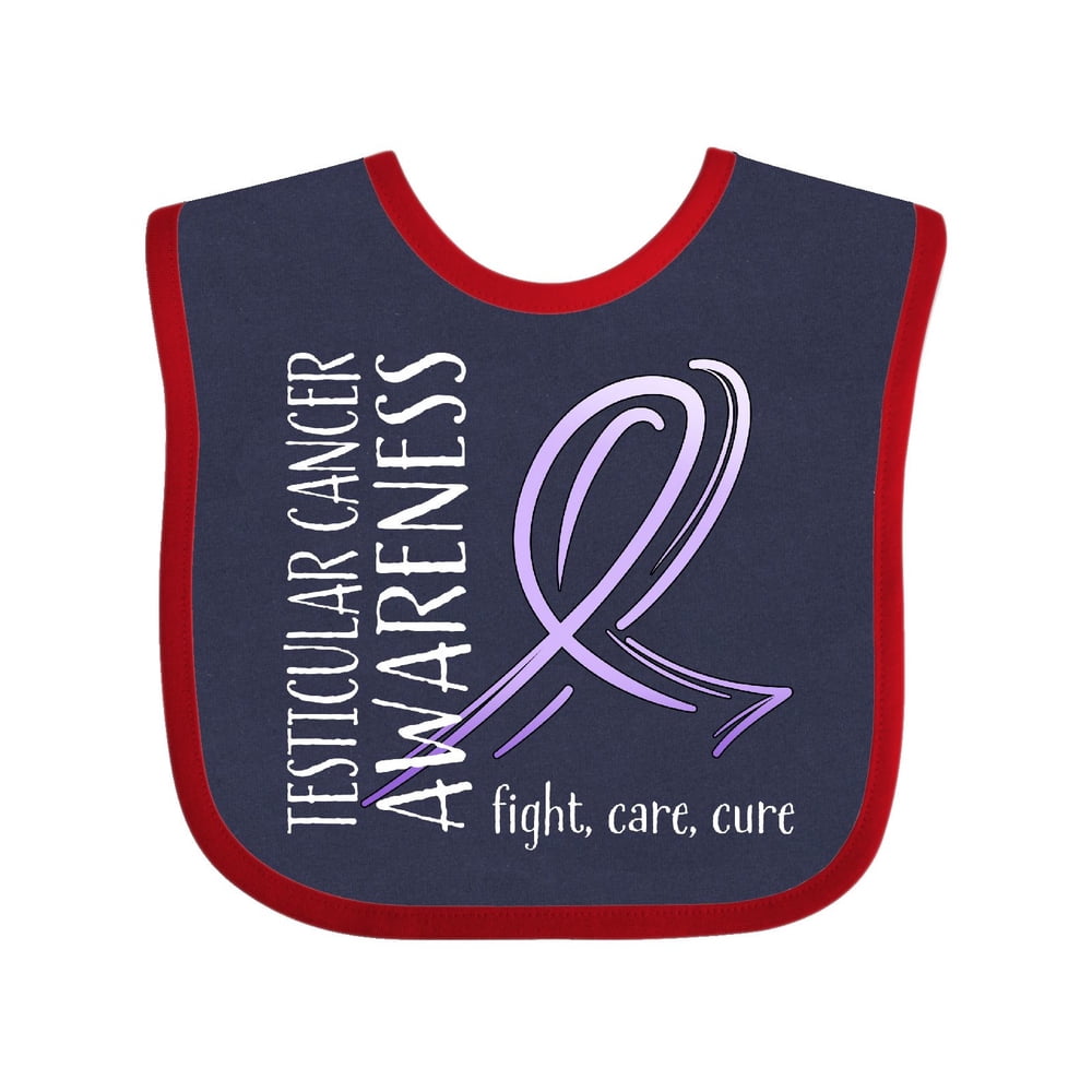 Testicular Cancer Awareness Fight, care, cure Baby Bib