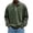 Army Green, variant on Mens Long Sleeve Polo Shirt Retro Acid Wash Oversized Drop Shoulder Point Collar Button Placket Casual Top For Big And Tall Men