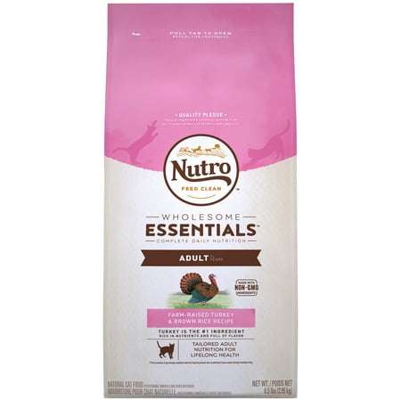 Nutro Wholesome Essentials Farm-Raised Turkey & Brown Rice Recipe Adult Dry Cat Food 6.5 Pounds
