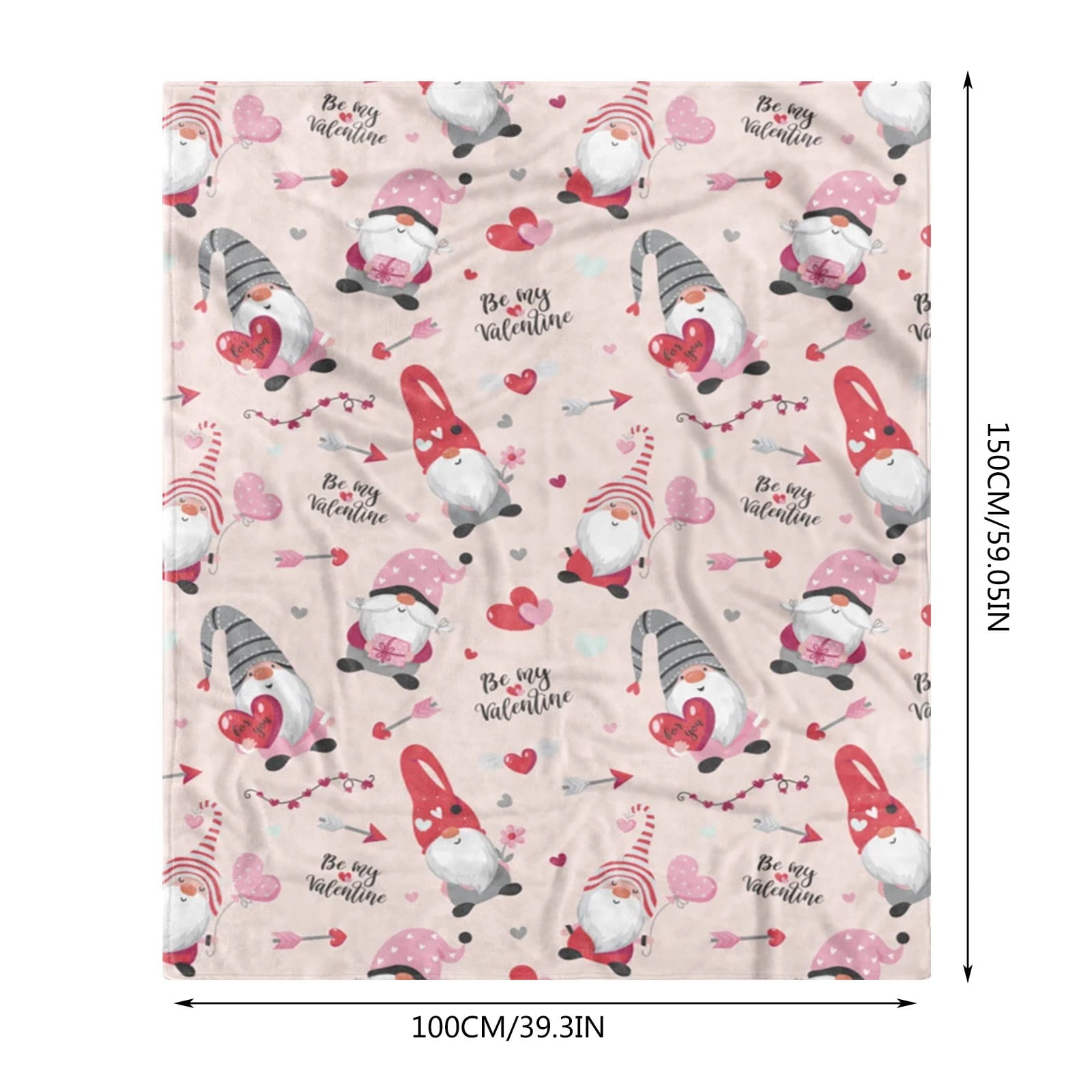 Weighted Blanket Clearance! Valentine's Day Blanket Flannel Decorative Blanket Air Conditioning Blanket Throw Blanket Valentines Day Decorations 1X Blanket