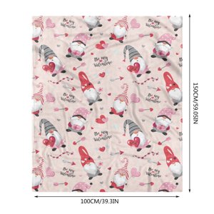 Dédouanement des couvertures pondérées ! Couverture décorative de la Saint Valentin Air Conditionnement Blank Jet Blanket Valentine Day Decorations 1X couverture