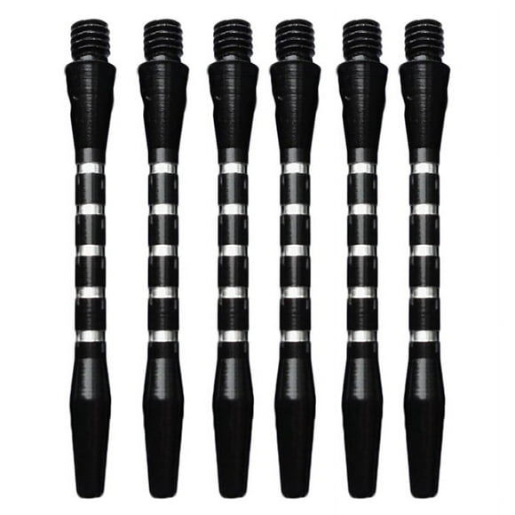 HFINGAQEX 6pcs/Set Aluminum Alloy Darts Shafts Aluminum Thread Replacement Colors 6 Rod Shafts I3E1 Accessories Metal