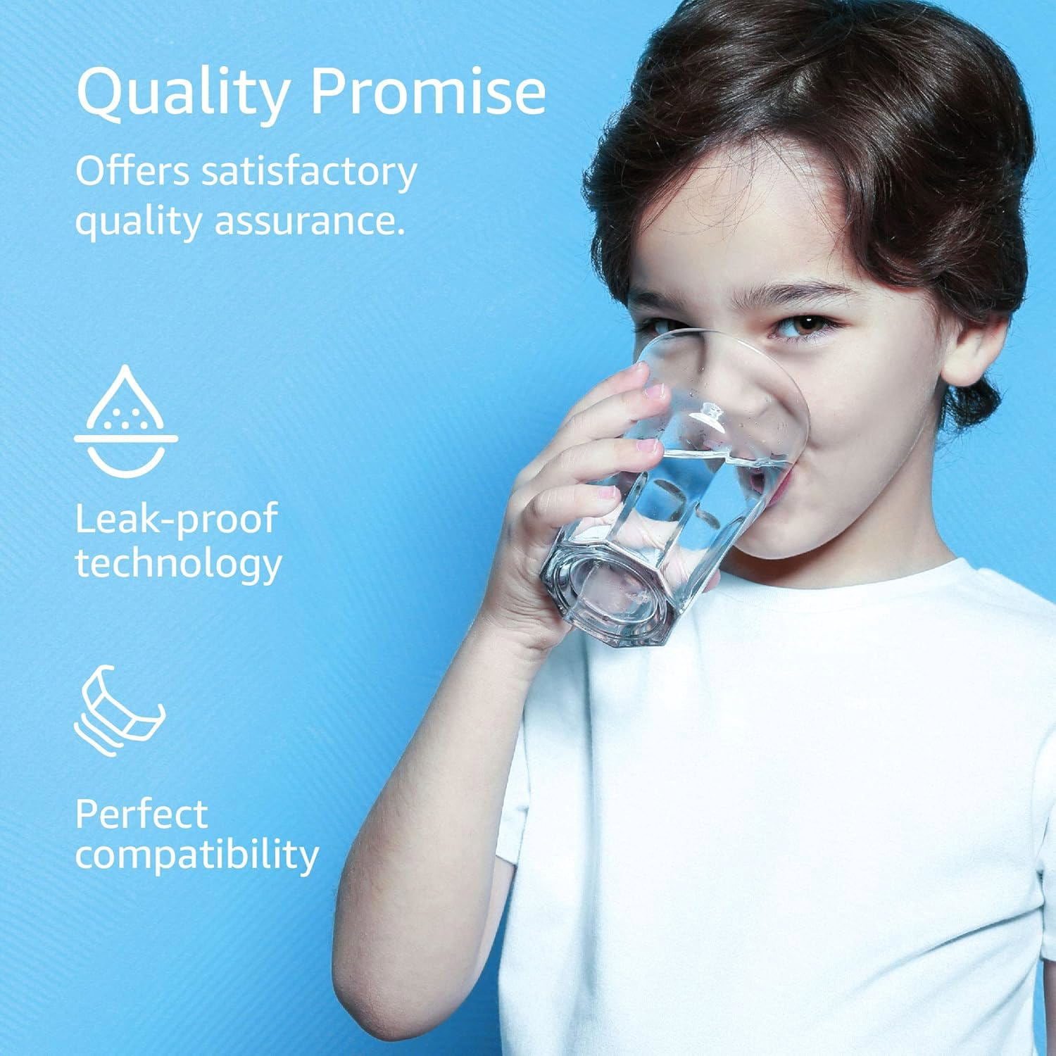 AQUA CREST GXRLQR Undersink Inline Water Filter, Replacement for GE SmartWater Twist and Lock in-Line GXRLQR Water Filter, NSF 53&42 Certified, Reduces Chlorine, Taste&Odor, 3 Pack