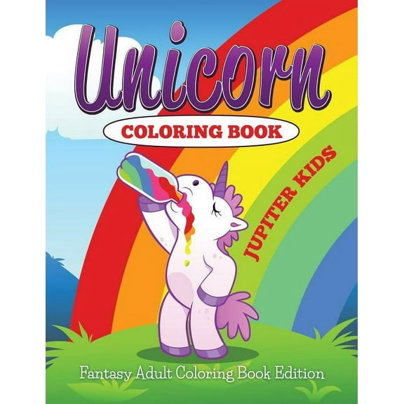 Unicorn Coloring Book: Fantasy Adult Coloring Book (Paperback)