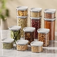 thumbnail image 2 of Contenedores de especias de cocina en frascos sellados con compartimentos divididos, diseño apilable, tapa deslizante de fácil acceso, caja de almacenamiento para especias y refrigerios., 2 of 8